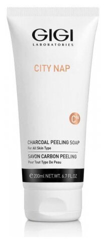 GIGI City NAP Charcoal Peeling Soap Мыло жидкое для лица, 200 мл