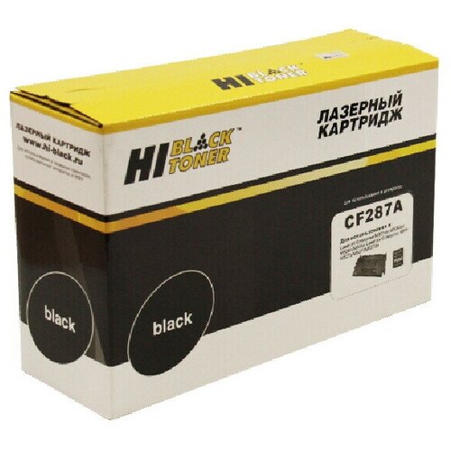 Картридж Hi-Black CF287A для HP LJ M501dn/M506dn/M506x/M527dn/M527f/M527c, 9K, черный, 9000 страниц картридж hi black cf287a для hp lj m506dn m506x m527dn m527f m527c черный 9000стр