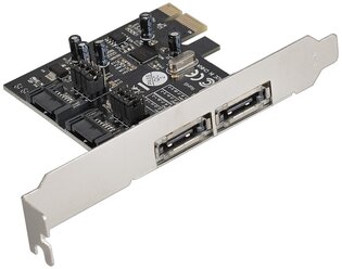 Контроллер ExeGate EXE-501 (PCI-E x1 v2.0, SATA3 6Gb/s, 2 int.+2 ext., ASMedia Chipset ASM1061) EX283707RUS