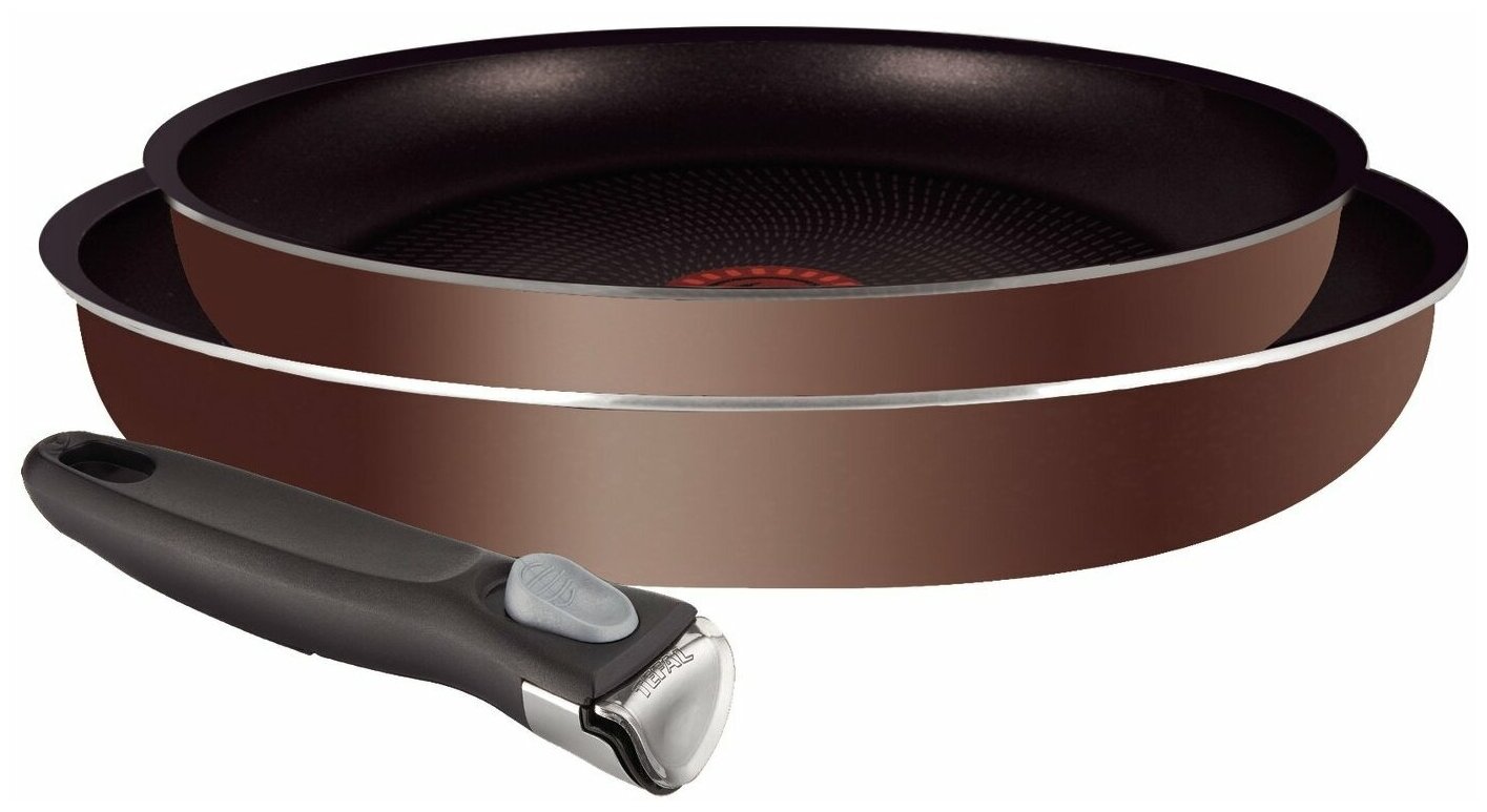 Набор посуды Tefal Ingenio Brown Handle 3 предмета 24/28 см 04217820