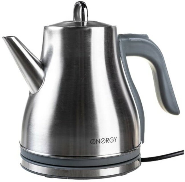 Чайник электрический Energy E-217, металл, 1.2 л, 950 Вт, серебристый 9826856