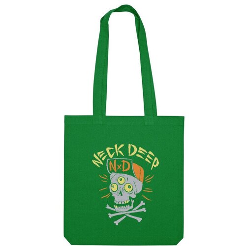 фото Сумка «neck deep группа» (зеленый) us basic