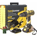 Аккумуляторный шуруповерт Hanskonner HCD1865I электроинструмент, подарок на день рождения мужчине, любимому, папе, дедушке, парню - изображение