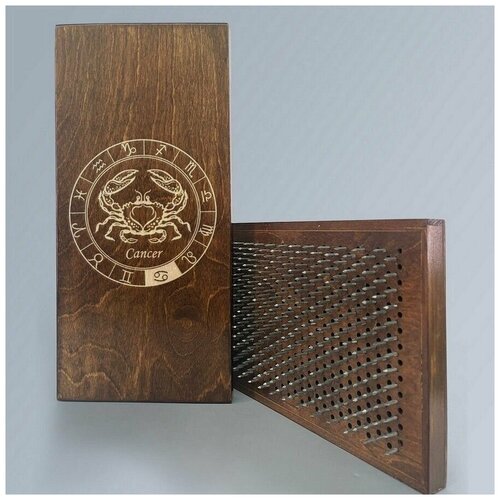 фото Доска садху динамические гвозди, шаг 10мм знаки зодиака рак - 1446 сила души и тела