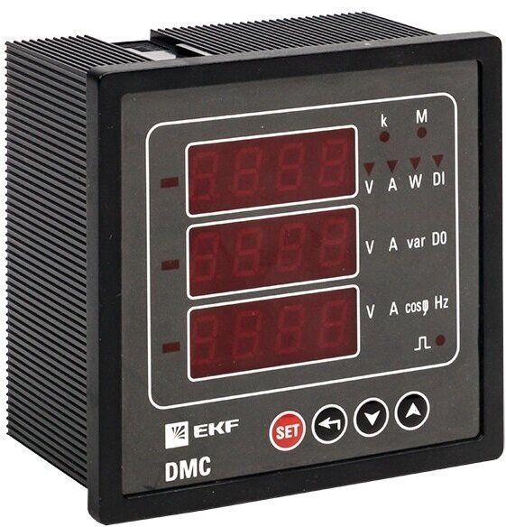 Прибор комбинированный цифровой измерительный DMC на панель 96х96 (квадратный вырез) PROxima EKF DMC-963