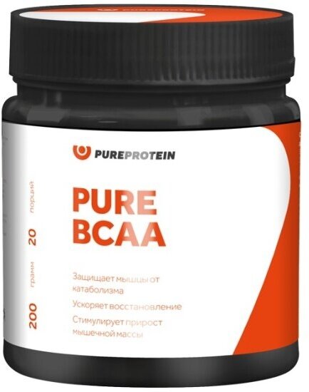 Аминокислоты Pureprotein Pure Protein BCAA - натуральный 200г