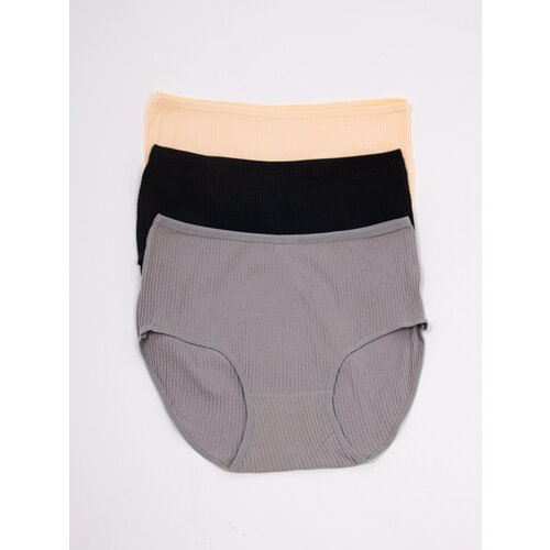 фото Трусы слипы , средняя посадка, с ластовицей, размер 9xl (56-58), мультиколор, 3 шт. китай