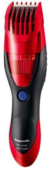 Триммер для бороды и усов Panasonic ER-GB40-R520 (красный)