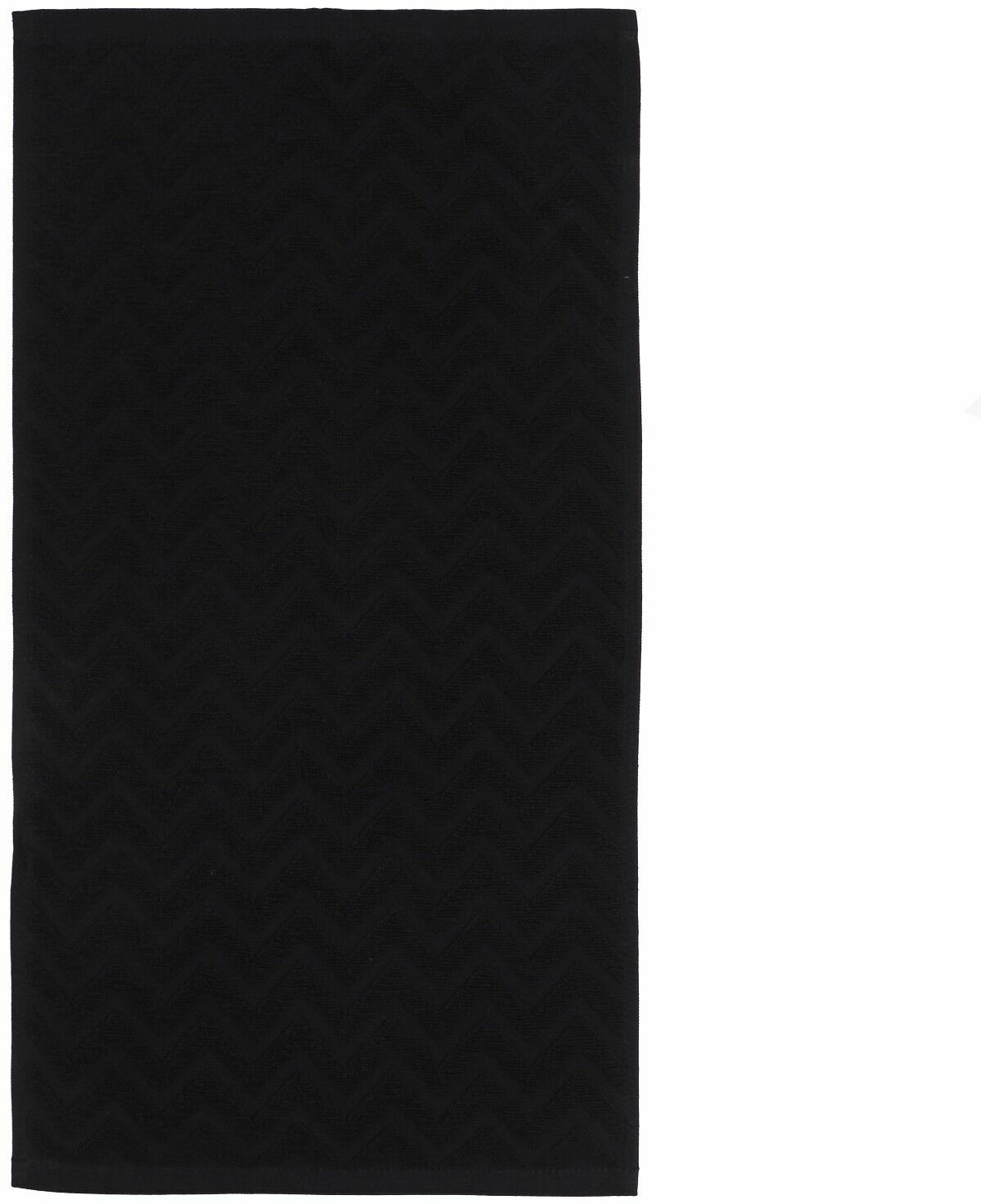 Полотенце махровое LoveLife "Zig-Zag" 50x90 см, цв. черный,100% хл, 450 гр/м2 - фотография № 2