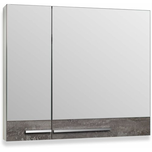Зеркальный шкаф для ванной Runo Вудлайн 85 /железный камень
