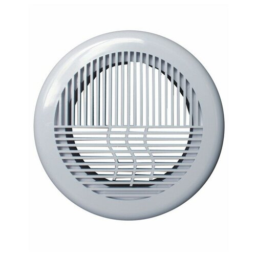 Решетка вентиляционная d164 круглая приточно-вытяжная абс с фланцем d125 880₽