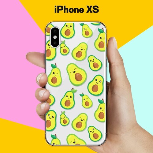 Силиконовый чехол Много авокадо на Apple iPhone Xs силиконовый чехол много авокадо на apple iphone x