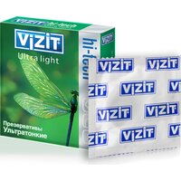 VIZIT Презервативы HI-TECH Ultra light, ультратонкие, 3 шт