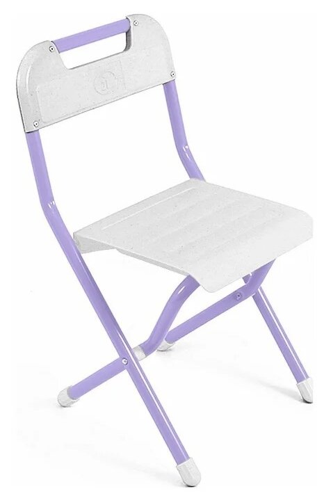 Детский складной стульчик со спинкой дэми ССД02/фиолетовый