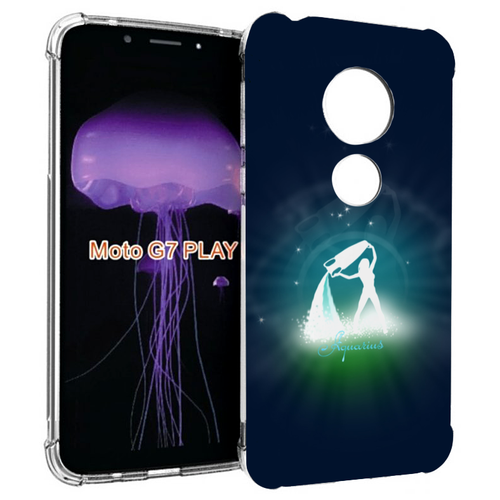 Чехол MyPads знак зодиака водолей 1 для Motorola Moto G7 Play задняя-панель-накладка-бампер