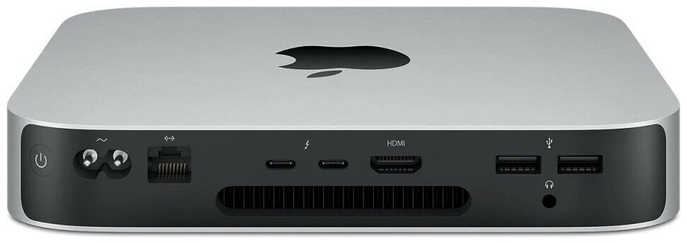 Настольный компьютер Apple Mac mini 2023 Slim-Desktop, Apple M2, 8 ГБ RAM, 256 ГБ SSD, Apple graphics 10-core, MacOS, Silver