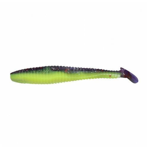 Виброхвост YAMAN PRO Flatter Shad, р.4 inch, цвет #26 - Violet Chartreuse уп. 5 шт.