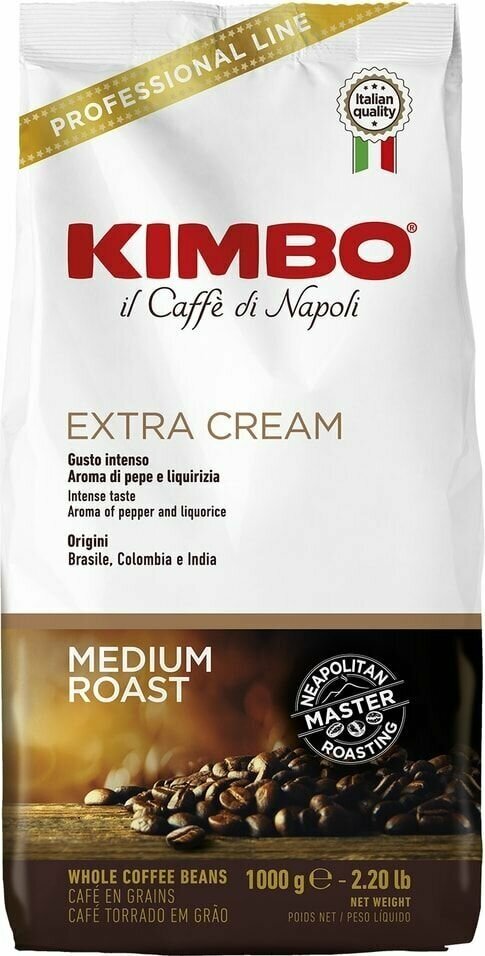 Кофе зерновой Kimbo Extra cream 1кг х3шт