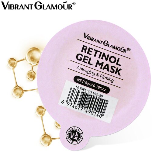 VIBRANT GLAMOUR ретиноловая желейная маска 5 г, 5шт; VIBRANT GLAMOUR Retinol Jelly Mask 5g