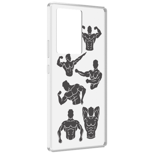 Чехол MyPads Атлет мужской для ZTE Nubia Z40 Pro задняя-панель-накладка-бампер
