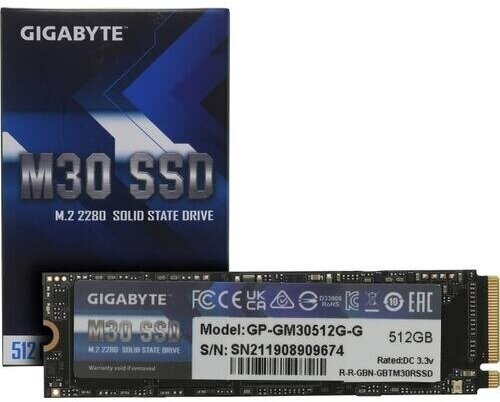 Твердотельный накопитель Gigabyte M30 512Gb PCI-E 3.0 GP-GM30512G-G - фото №13