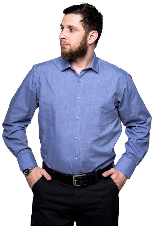 Рубашка Imperator, размер 56/XL/178-186/44 ворот, синий
