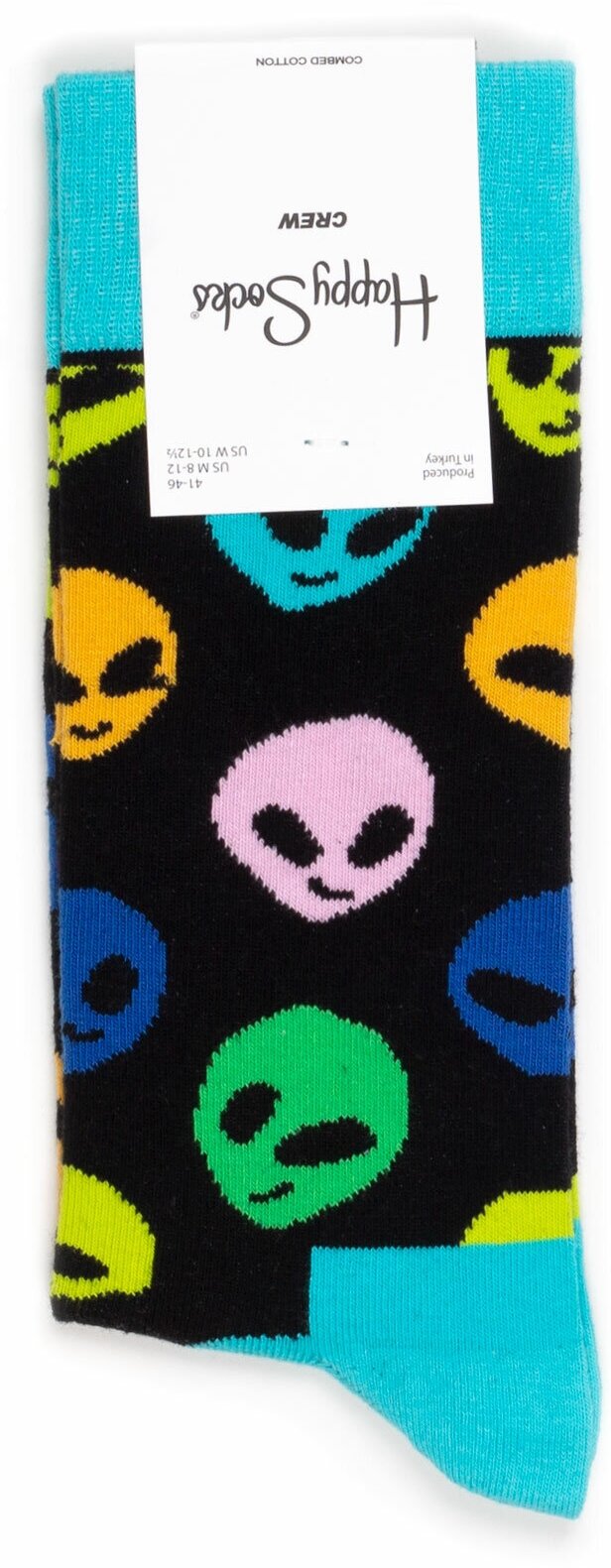 Happy Socks - Aliens разноцветные носки с пришельцами 36-40