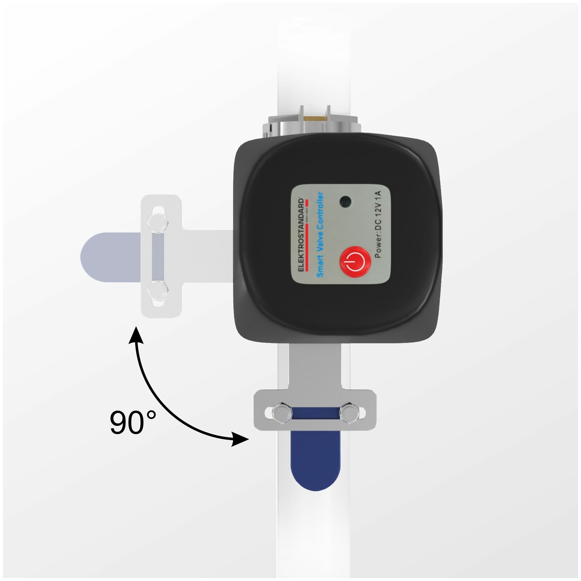 Умный электропривод для запорного крана Elektrostandard 76260/00 черный