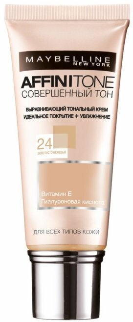 Мейбелин / Maybelline - Тональный крем Affinitone тон 24 Золотисто-бежевый 30 мл