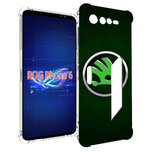 Чехол MyPads skoda-шкода-3 мужской для Asus ROG Phone 6 задняя-панель-накладка-бампер