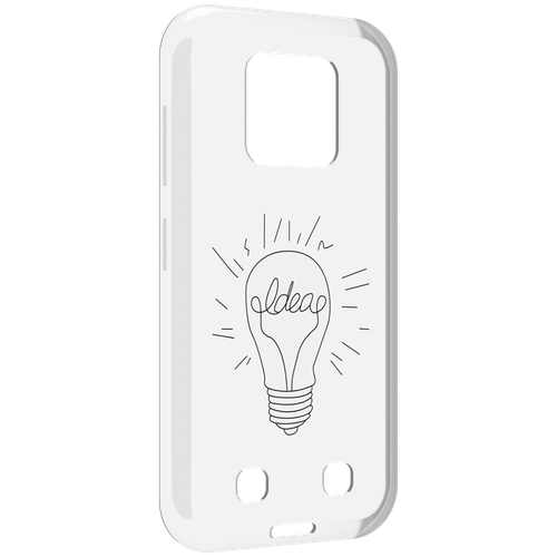 Чехол MyPads лампочка-с-идеей для Oukitel WP18 задняя-панель-накладка-бампер