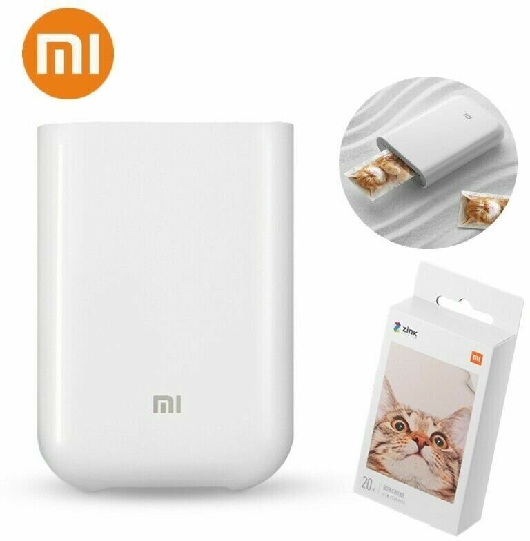 Принтер с термопечатью Xiaomi Mijia AR ZINK цветн меньше A6