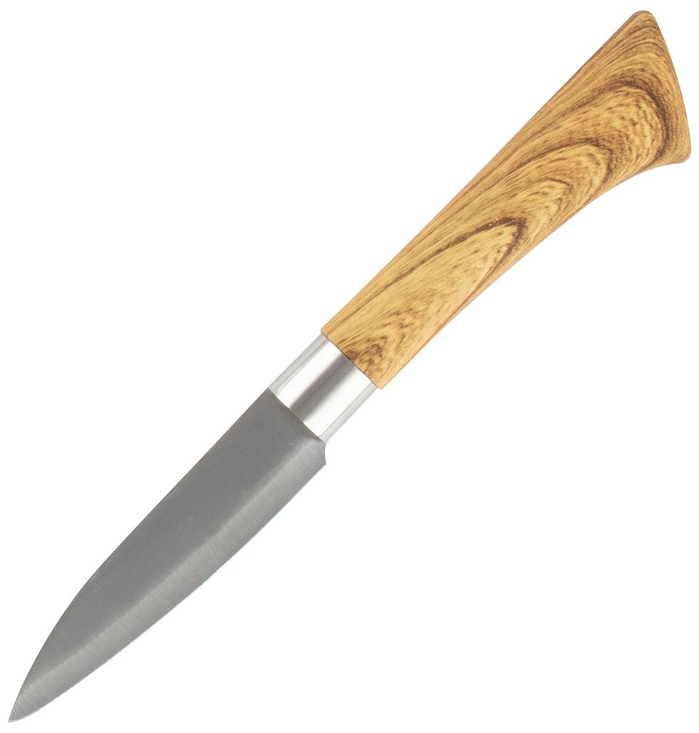 Нож (MALLONY Нож с пластиковой рукояткой под дерево FORESTA для овощей 9 см (103564))