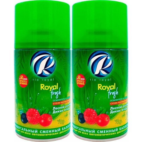 Rio Royal Сменный блок универсальный Fresh, Лесной ручей и Дикие ягоды, 250 мл,2 шт