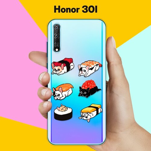 Силиконовый чехол Суши-собачки на Honor 30i силиконовый чехол суши собачки на honor 20