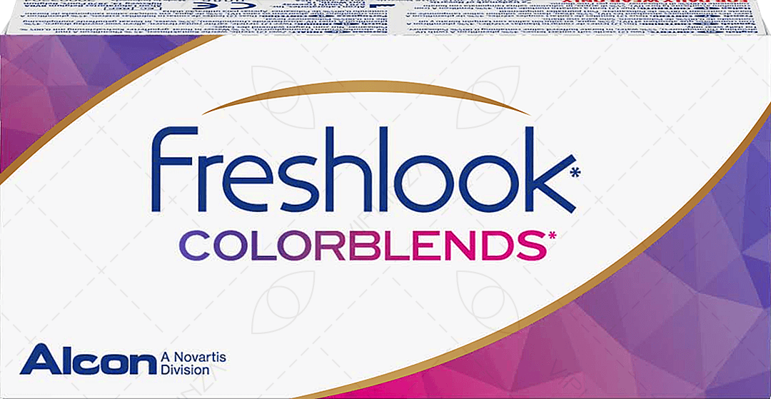 Контактные линзы Fresh Look ColorBlends, 2 шт., R 8,6, D 0, ADD: средняя, black