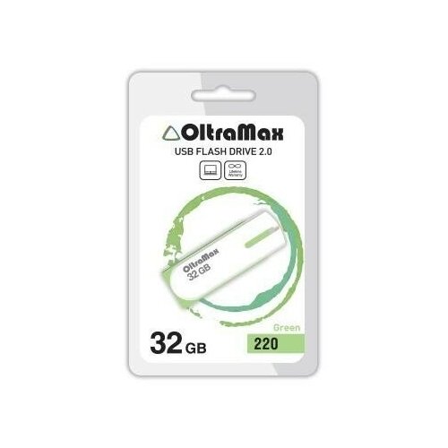 Oltramax om-32gb-220-зеленый флешка oltramax 220 om 16gb 220 light gr