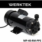 Насос Werktek центробежный с магнитной муфтой высокотемпературный MP-40RM-PPS (полифениленсульфид) - изображение