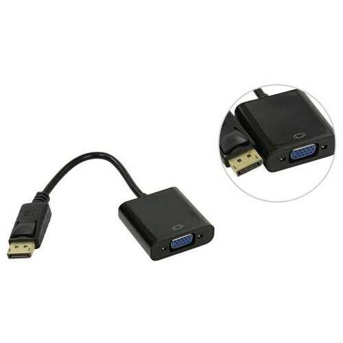 Переходник DisplayPort -> VGA Orient C308 кабель переходник orient displayport