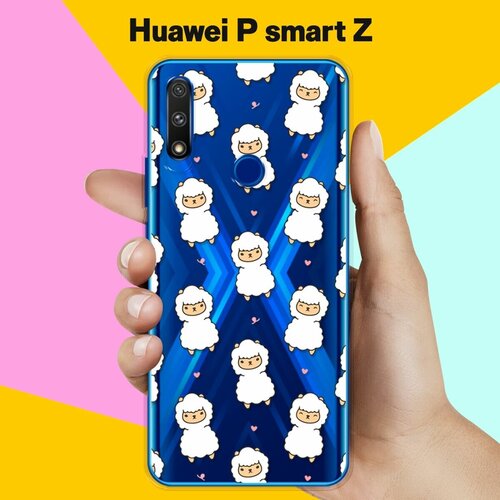 силиконовый чехол узор из ёжиков на huawei p smart z Силиконовый чехол Узор из лам на Huawei P smart Z