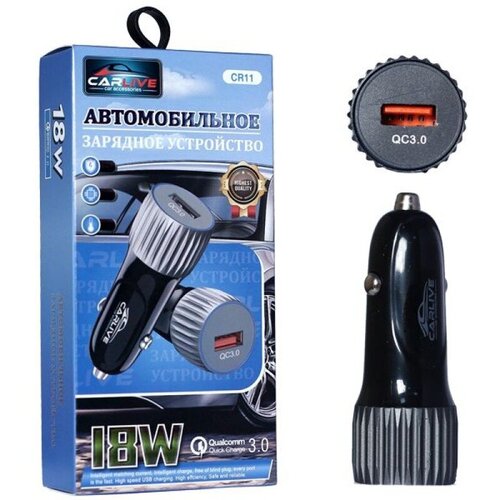 Автомобильное зарядное устройство Carlive CR11 QC3.0 1USB Ports