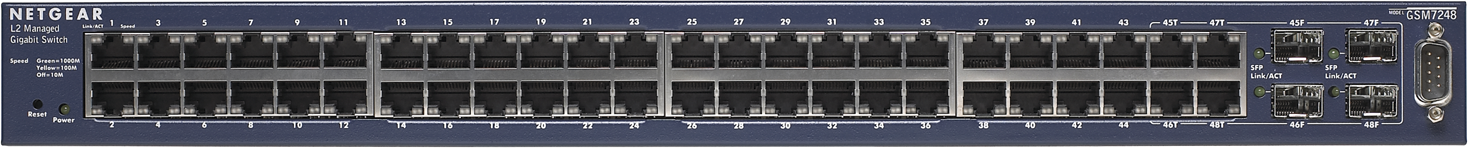 Коммутатор NETGEAR 48 x 10/100/1000 Smart Managed Gigabit Switch with 4 SFP Gbic Slots