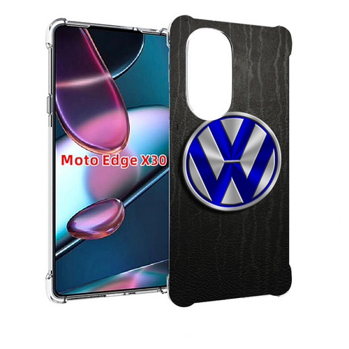 Чехол MyPads volkwagen-фольксваген-3 для Motorola Moto Edge X30 задняя-панель-накладка-бампер
