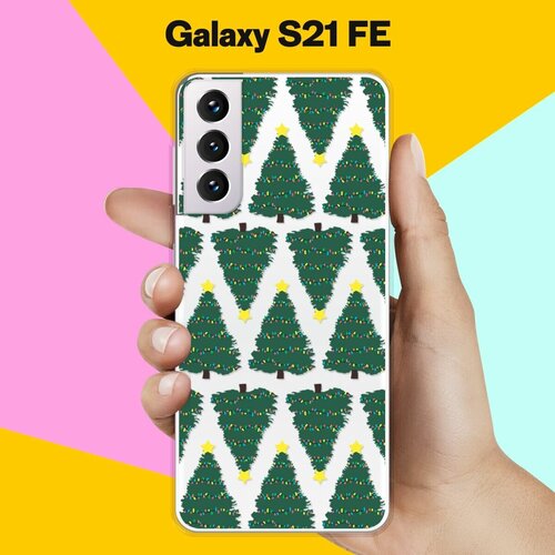 Силиконовый чехол на Samsung Galaxy S21 FE Ёлки / для Самсунг Галакси С21 ФЕ силиконовый чехол на samsung galaxy s21 fe ёлки для самсунг галакси с21 фе