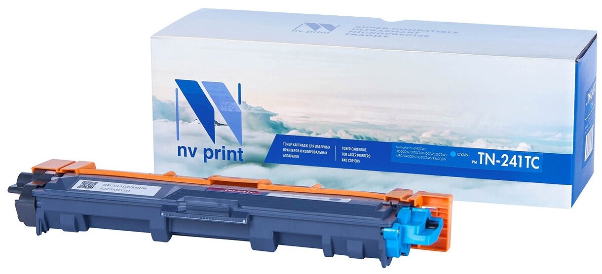 Лазерный картридж NV Print NV-TN241TC для Brother HL-3140CW, 3150CDW, 3170CDW, DCP-9020CDW (совместимый, голубой, 1400 стр.)