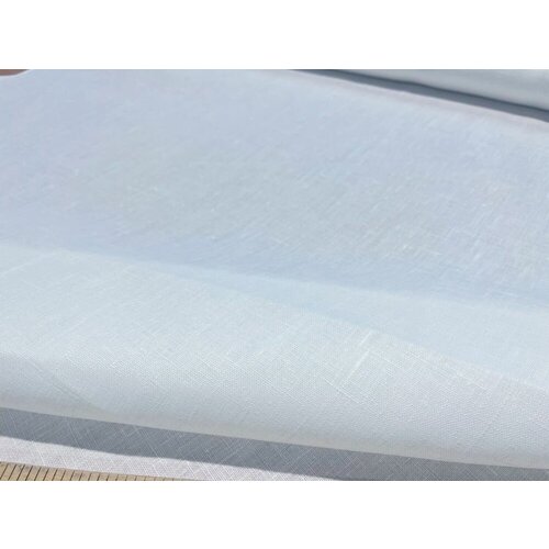 160 см. Ткань белый лён для штор плотный от 1 метра