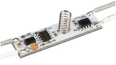 фото Сенсорный димер на касание для установки в алюминиевый профиль