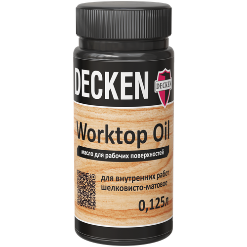 Масло для рабочих поверхностей Decken WorkTop Oil 0,125 л бренди