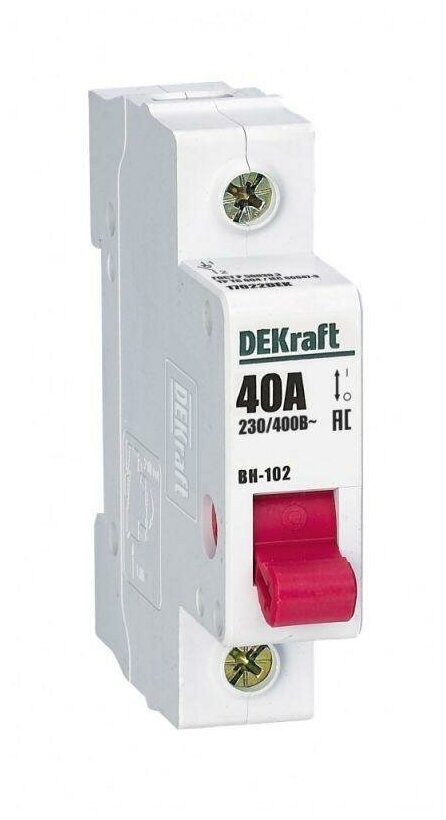 Выключатель-разъединитель 1п 40А ВН-102 17022DEK DEKraft (9шт.)