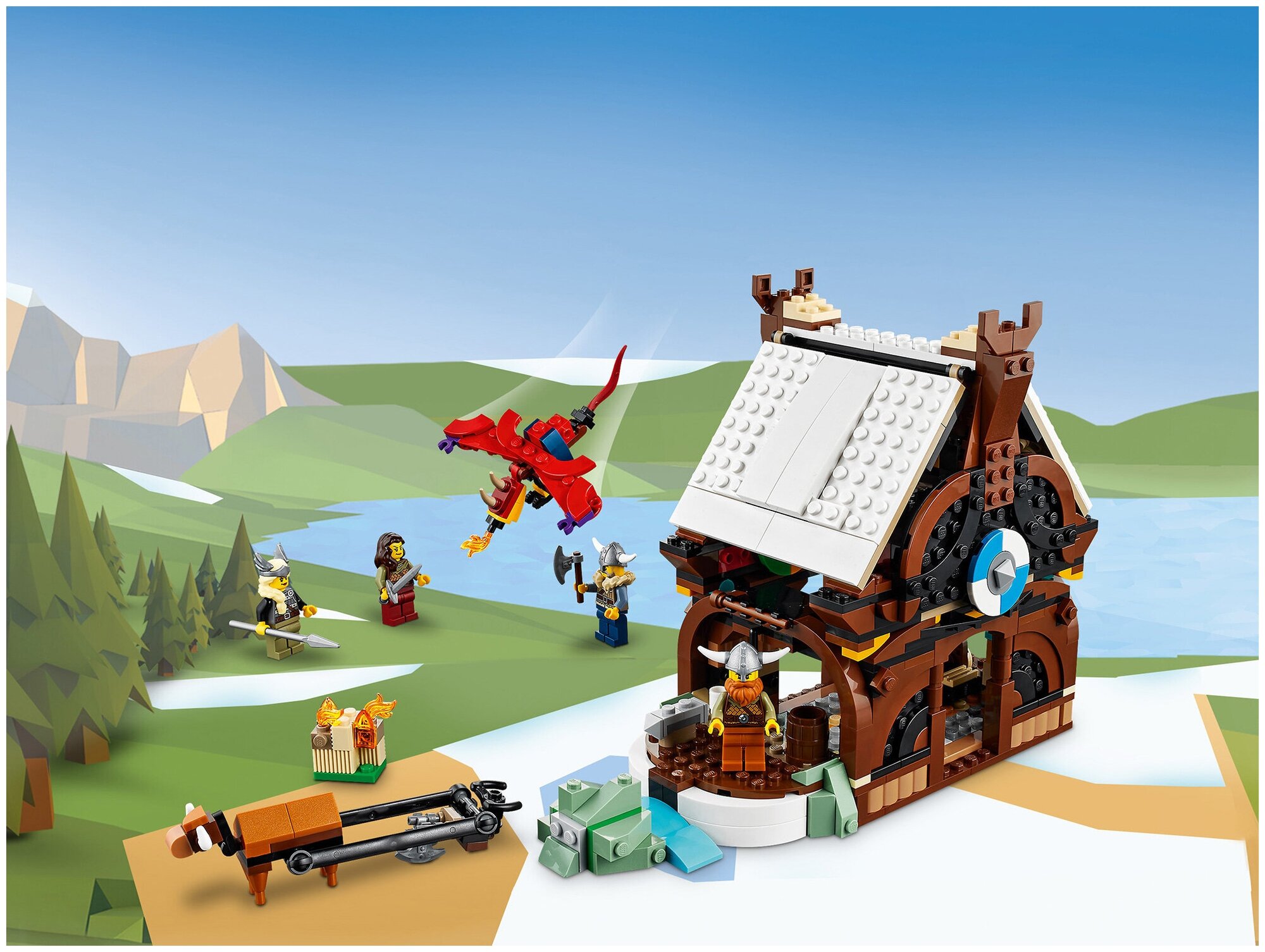 Конструктор LEGO Creator "Корабль викингов и Мидгардский змей" - фото №3